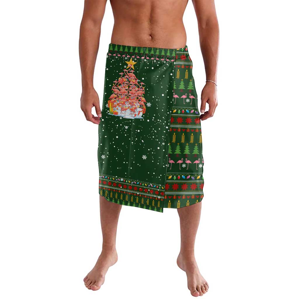 Flamingo Christmas Tree Christmas Lavalava Funny Xmas Holiday Patterns - Wonder Print Shop