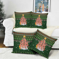 Flamingo Christmas Tree Christmas Pillow Cover Funny Xmas Holiday Patterns - Wonder Print Shop