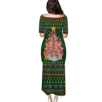 Flamingo Christmas Tree Christmas Puletasi Funny Xmas Holiday Patterns - Wonder Print Shop