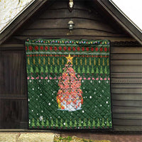 Flamingo Christmas Tree Christmas Quilt Funny Xmas Holiday Patterns - Wonder Print Shop