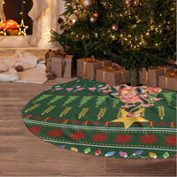 Flamingo Christmas Tree Christmas Tree Skirt Funny Xmas Holiday Patterns - Wonder Print Shop