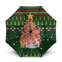 Flamingo Christmas Tree Christmas Umbrella Funny Xmas Holiday Patterns - Wonder Print Shop