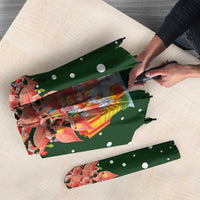 Flamingo Christmas Tree Christmas Umbrella Funny Xmas Holiday Patterns - Wonder Print Shop