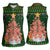 Flamingo Christmas Tree Christmas Women Sleeveless Polo Shirt Funny Xmas Holiday Patterns - Wonder Print Shop