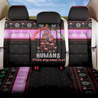 Flamingo Make Me Happy Christmas Back Car Seat Cover Funny Xmas Holiday Patterns - Wonder Print Shop