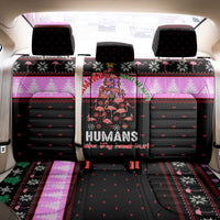 Flamingo Make Me Happy Christmas Back Car Seat Cover Funny Xmas Holiday Patterns - Wonder Print Shop