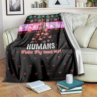 Flamingo Make Me Happy Christmas Blanket Funny Xmas Holiday Patterns - Wonder Print Shop