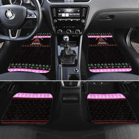 Flamingo Make Me Happy Christmas Car Mats Funny Xmas Holiday Patterns - Wonder Print Shop