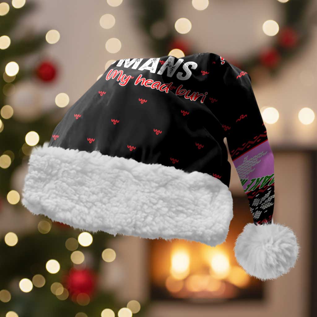 Flamingo Make Me Happy Christmas Santa Hat Funny Xmas Holiday Patterns - Wonder Print Shop