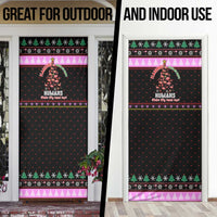 Flamingo Make Me Happy Christmas Door Cover Funny Xmas Holiday Patterns - Wonder Print Shop