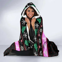 Flamingo Make Me Happy Christmas Hooded Blanket Funny Xmas Holiday Patterns - Wonder Print Shop