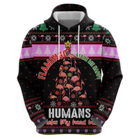 Flamingo Make Me Happy Christmas Hoodie Funny Xmas Holiday Patterns - Wonder Print Shop