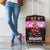 Flamingo Make Me Happy Christmas Luggage Cover Funny Xmas Holiday Patterns - Wonder Print Shop