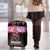 Flamingo Make Me Happy Christmas Luggage Cover Funny Xmas Holiday Patterns - Wonder Print Shop