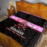 Flamingo Make Me Happy Christmas Quilt Bed Set Funny Xmas Holiday Patterns - Wonder Print Shop