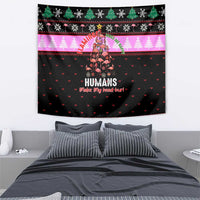Flamingo Make Me Happy Christmas Tapestry Funny Xmas Holiday Patterns - Wonder Print Shop