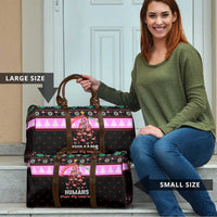 Flamingo Make Me Happy Christmas Travel Bag Funny Xmas Holiday Patterns - Wonder Print Shop