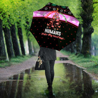 Flamingo Make Me Happy Christmas Umbrella Funny Xmas Holiday Patterns - Wonder Print Shop