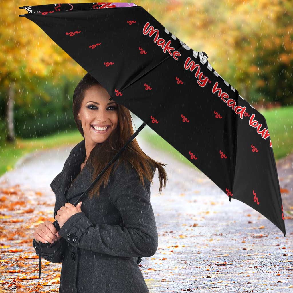 Flamingo Make Me Happy Christmas Umbrella Funny Xmas Holiday Patterns - Wonder Print Shop