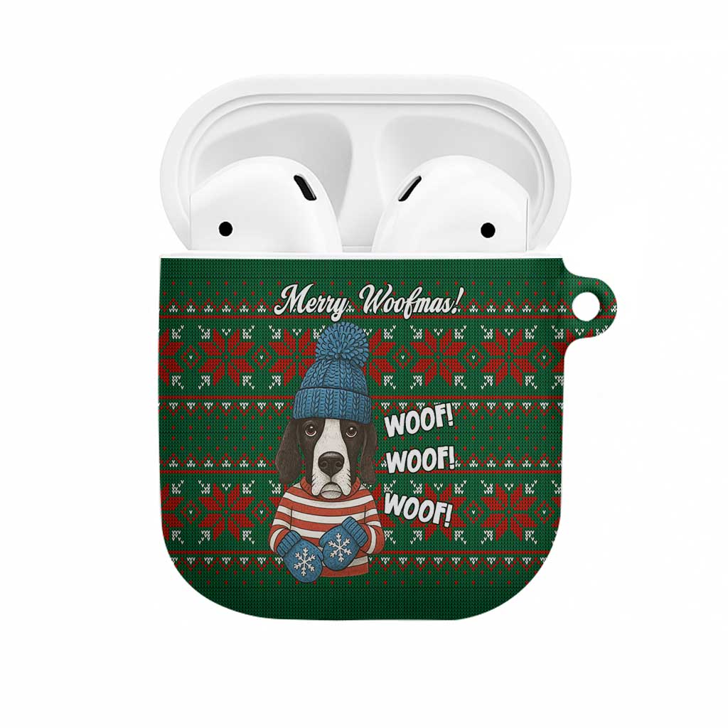Great Dane Woofmas Christmas AirPods Case Funny Xmas Holiday Patterns - Wonder Print Shop
