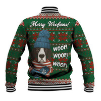 Great Dane Woofmas Christmas Baseball Jacket Funny Xmas Holiday Patterns - Wonder Print Shop