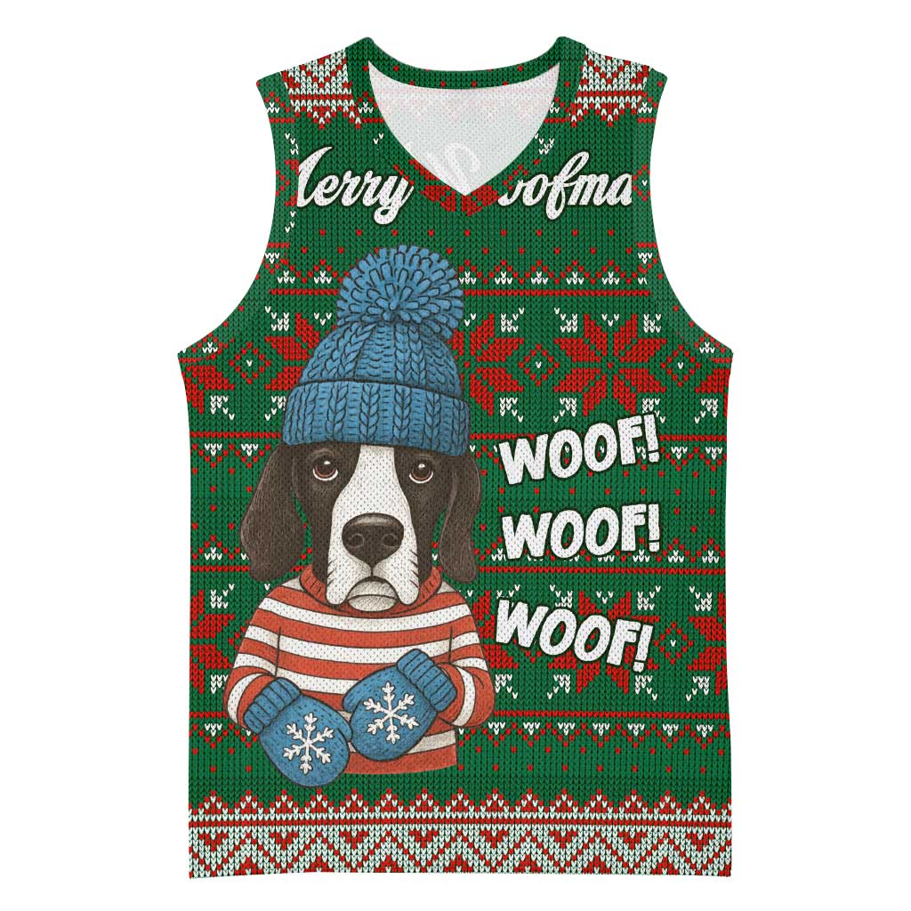 Great Dane Woofmas Christmas Basketball Jersey Funny Xmas Holiday Patterns - Wonder Print Shop