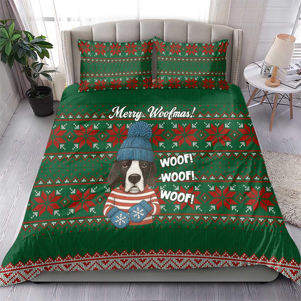 Great Dane Woofmas Christmas Bedding Set Funny Xmas Holiday Patterns - Wonder Print Shop