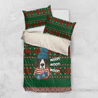 Great Dane Woofmas Christmas Bedding Set Funny Xmas Holiday Patterns - Wonder Print Shop