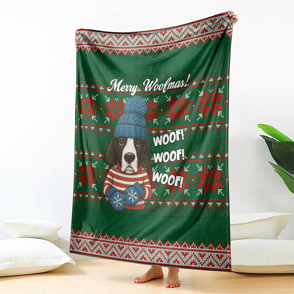Great Dane Woofmas Christmas Blanket Funny Xmas Holiday Patterns - Wonder Print Shop