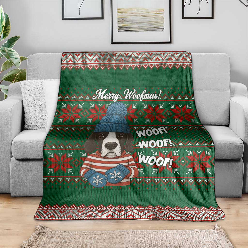 Great Dane Woofmas Christmas Blanket Funny Xmas Holiday Patterns - Wonder Print Shop