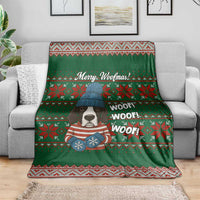 Great Dane Woofmas Christmas Blanket Funny Xmas Holiday Patterns - Wonder Print Shop