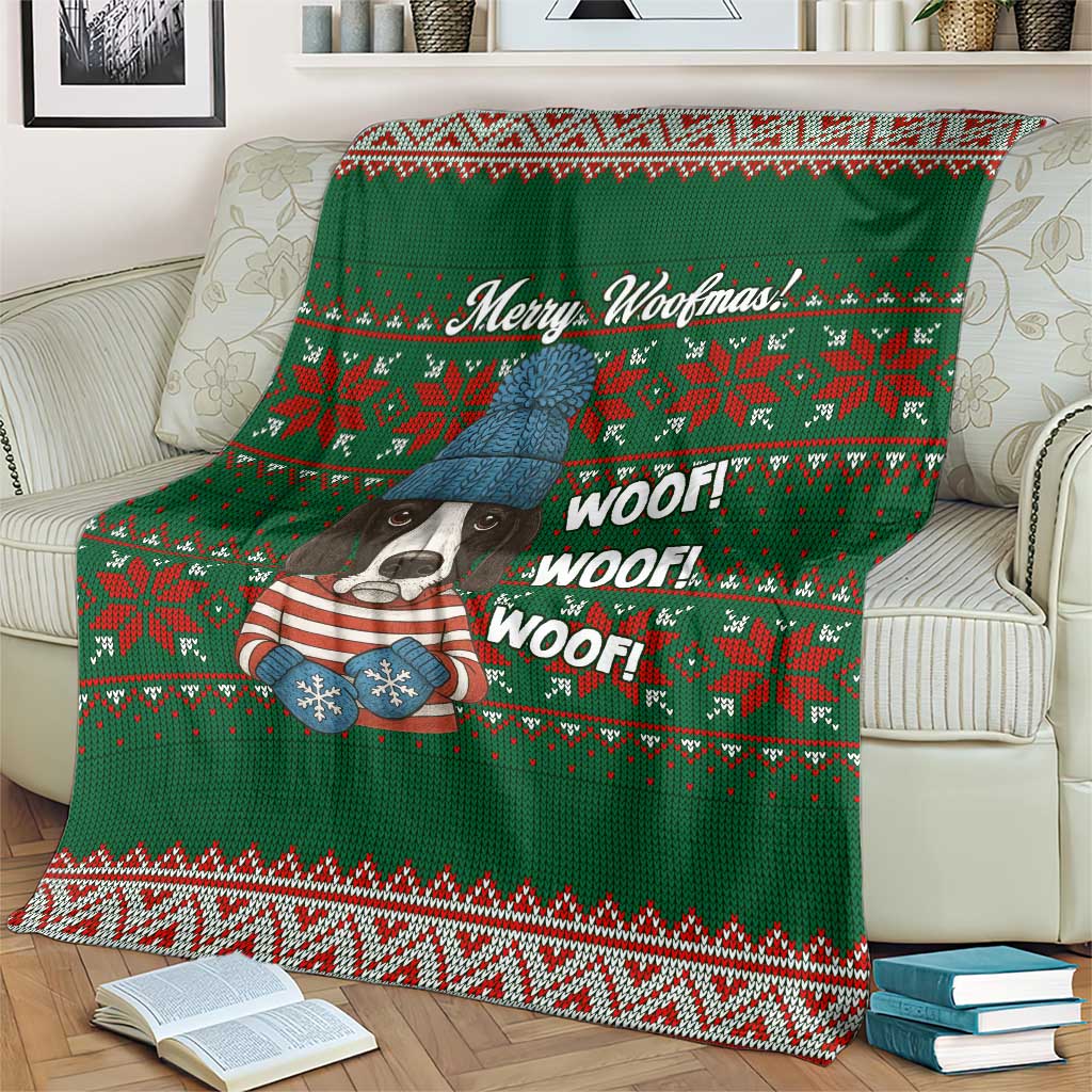 Great Dane Woofmas Christmas Blanket Funny Xmas Holiday Patterns - Wonder Print Shop