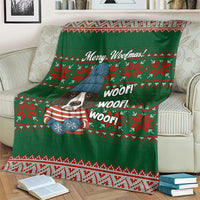 Great Dane Woofmas Christmas Blanket Funny Xmas Holiday Patterns - Wonder Print Shop