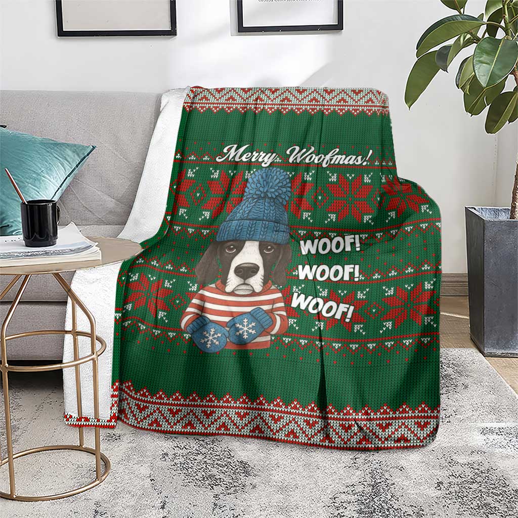 Great Dane Woofmas Christmas Blanket Funny Xmas Holiday Patterns - Wonder Print Shop