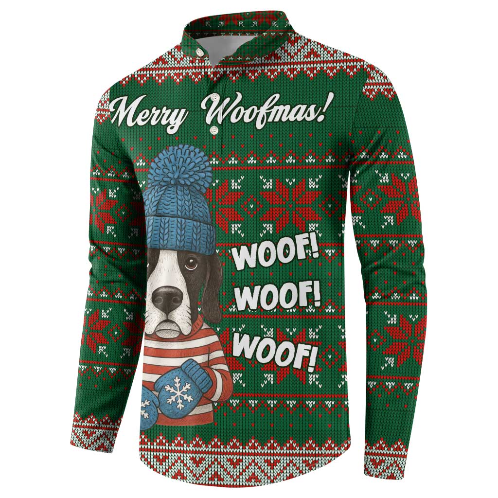 Great Dane Woofmas Christmas Button Sweatshirt Funny Xmas Holiday Patterns - Wonder Print Shop