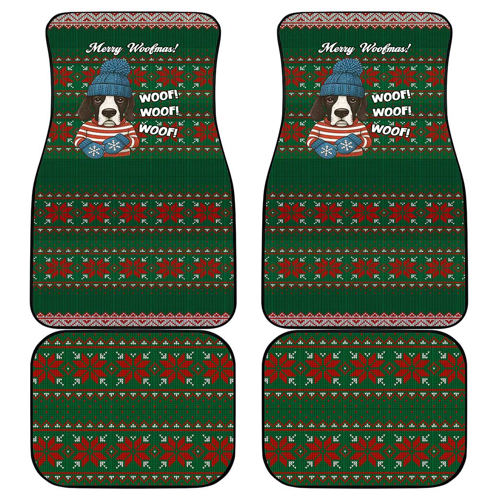 Great Dane Woofmas Christmas Car Mats Funny Xmas Holiday Patterns - Wonder Print Shop