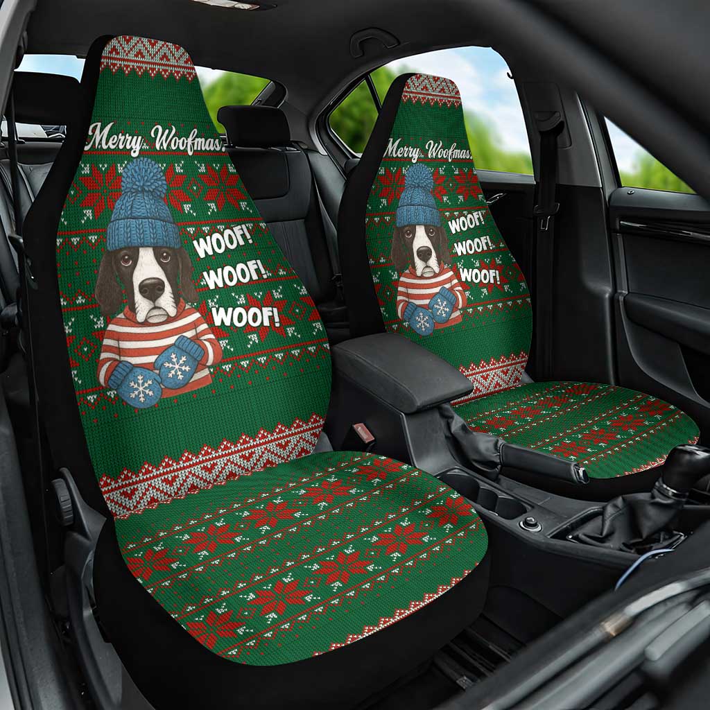 Great Dane Woofmas Christmas Car Seat Cover Funny Xmas Holiday Patterns - Wonder Print Shop