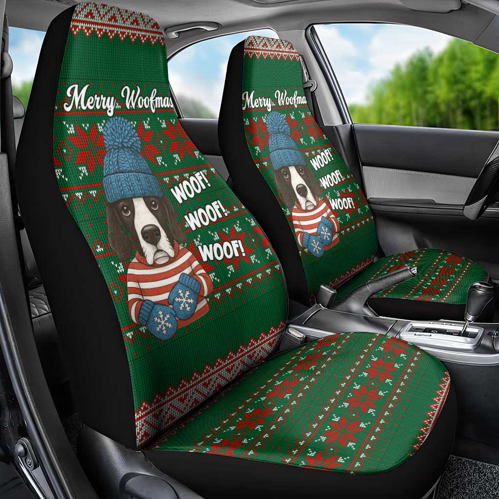 Great Dane Woofmas Christmas Car Seat Cover Funny Xmas Holiday Patterns - Wonder Print Shop