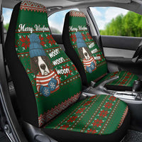 Great Dane Woofmas Christmas Car Seat Cover Funny Xmas Holiday Patterns - Wonder Print Shop