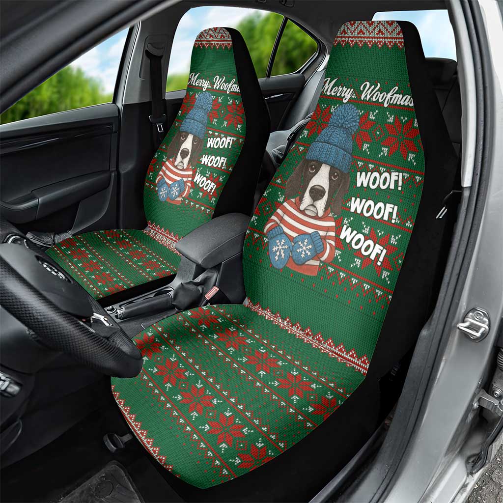Great Dane Woofmas Christmas Car Seat Cover Funny Xmas Holiday Patterns - Wonder Print Shop