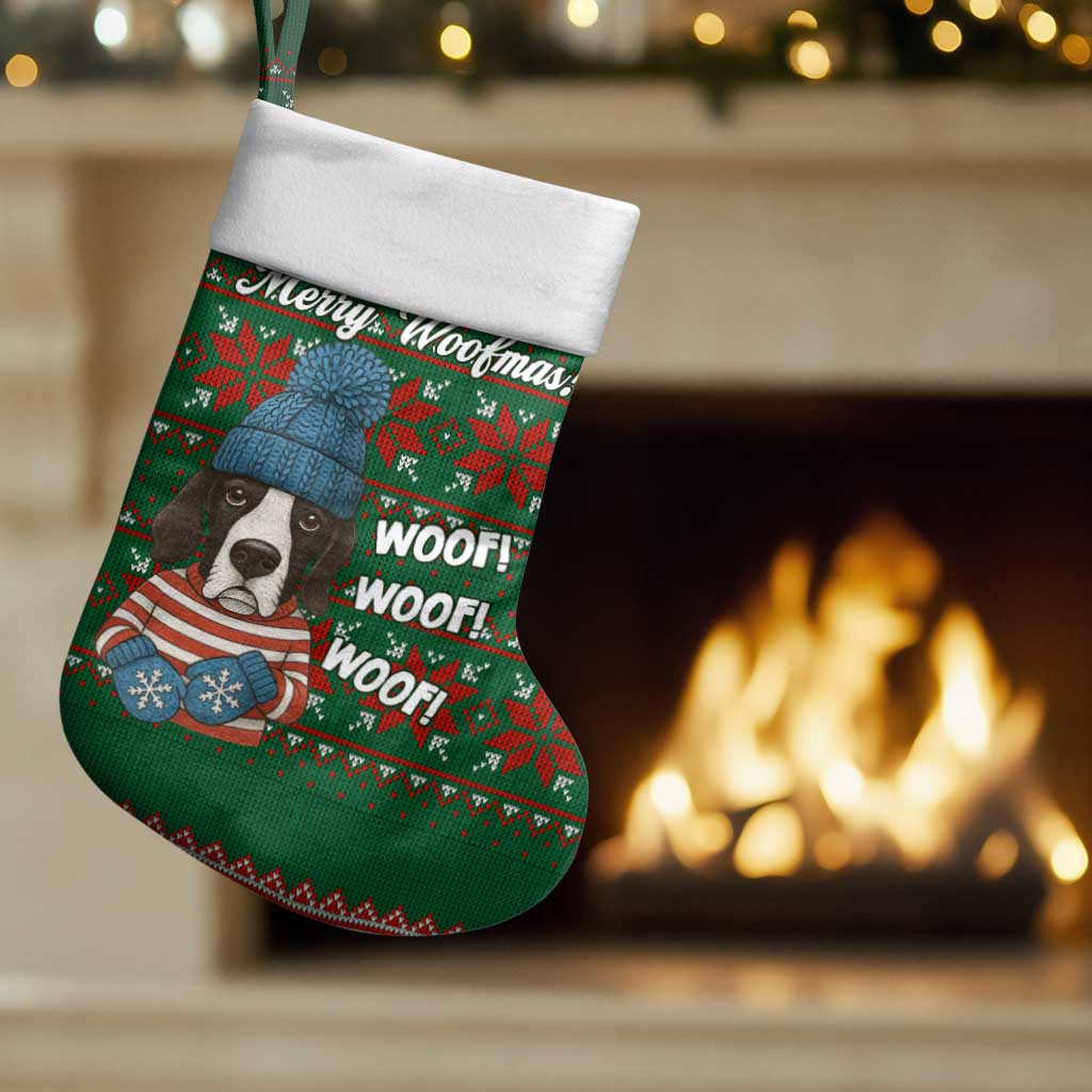 Great Dane Woofmas Christmas Stocking Funny Xmas Holiday Patterns - Wonder Print Shop