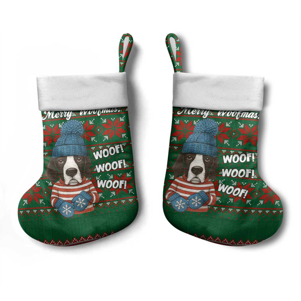 Great Dane Woofmas Christmas Stocking Funny Xmas Holiday Patterns - Wonder Print Shop