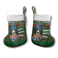 Great Dane Woofmas Christmas Stocking Funny Xmas Holiday Patterns - Wonder Print Shop