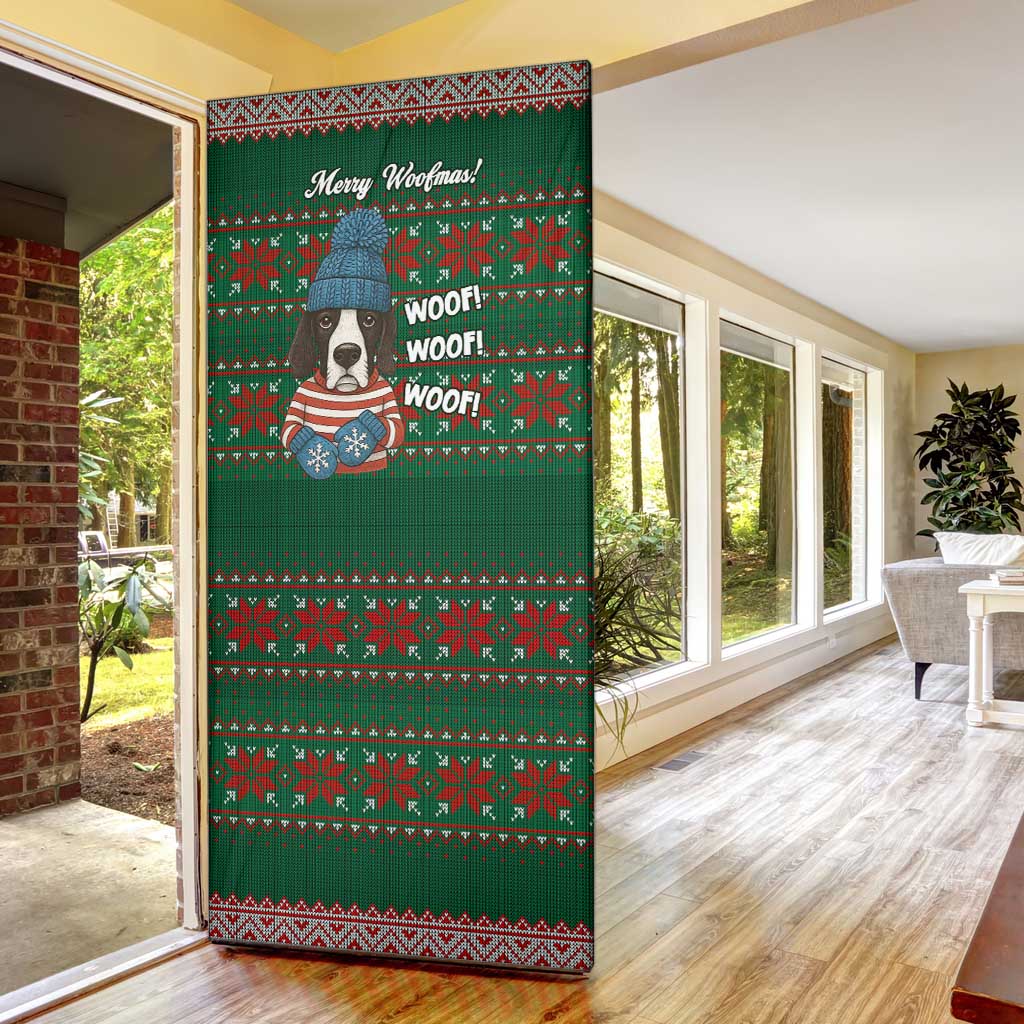 Great Dane Woofmas Christmas Door Cover Funny Xmas Holiday Patterns - Wonder Print Shop