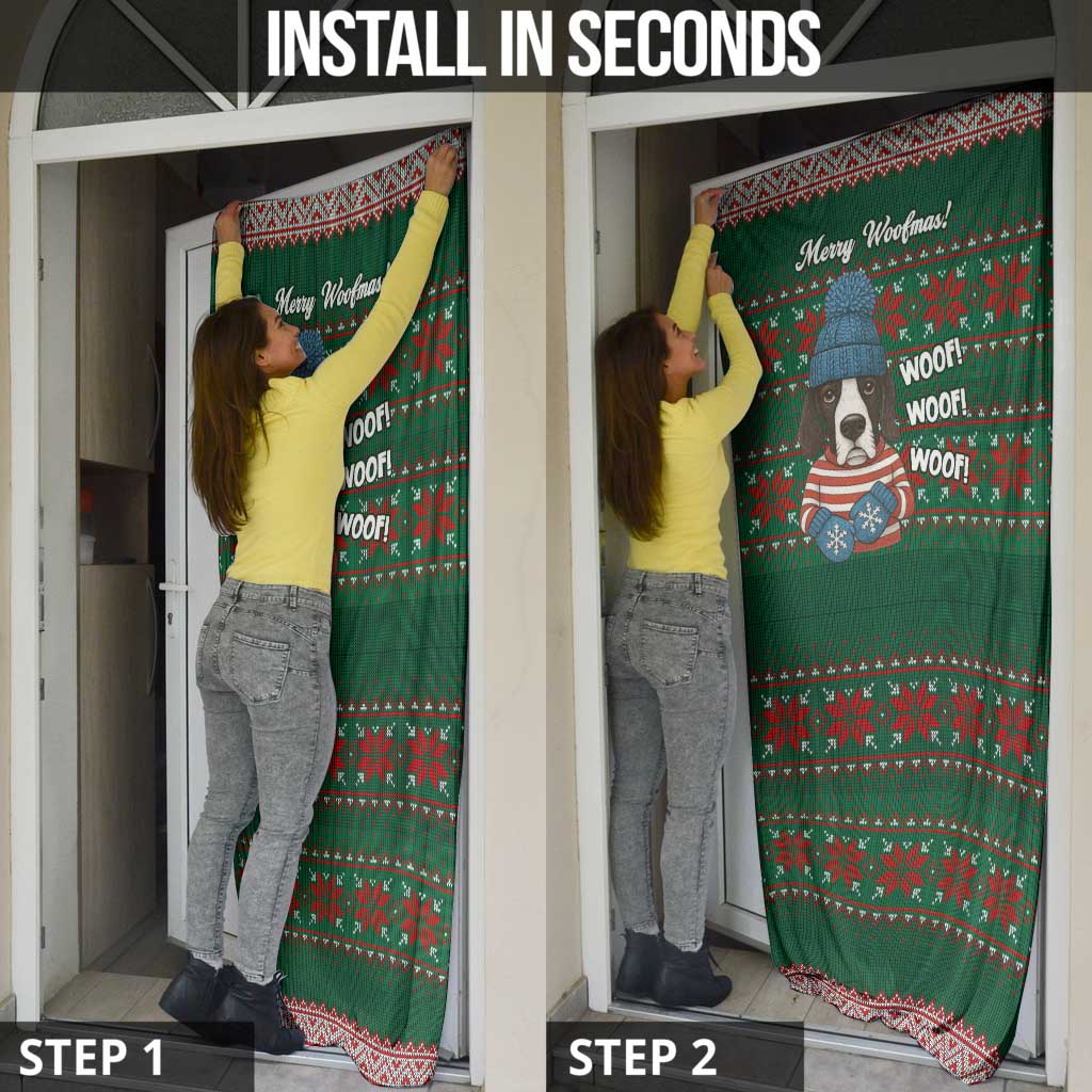 Great Dane Woofmas Christmas Door Cover Funny Xmas Holiday Patterns - Wonder Print Shop