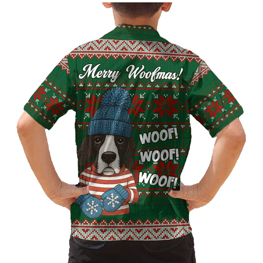 Great Dane Woofmas Christmas Family Matching Mermaid Dress and Hawaiian Shirt Funny Xmas Holiday Patterns - Wonder Print Shop
