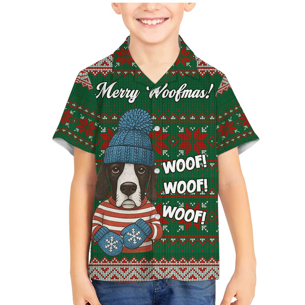 Great Dane Woofmas Christmas Family Matching Mermaid Dress and Hawaiian Shirt Funny Xmas Holiday Patterns - Wonder Print Shop