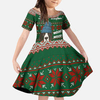 Great Dane Woofmas Christmas Family Matching Off The Shoulder Long Sleeve Dress and Hawaiian Shirt Funny Xmas Holiday Patterns - Wonder Print Shop