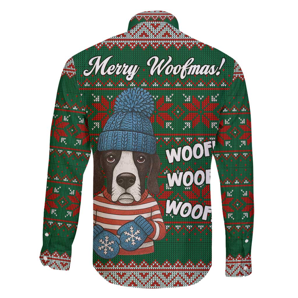 Great Dane Woofmas Christmas Family Matching Off Shoulder Maxi Dress and Hawaiian Shirt Funny Xmas Holiday Patterns - Wonder Print Shop