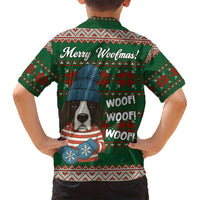 Great Dane Woofmas Christmas Family Matching Puletasi and Hawaiian Shirt Funny Xmas Holiday Patterns - Wonder Print Shop
